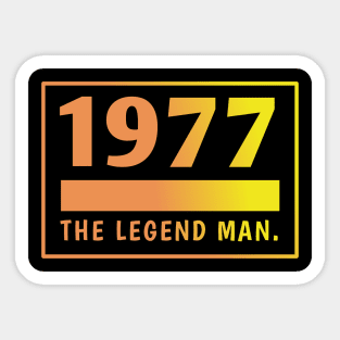 1977 birthday Sticker